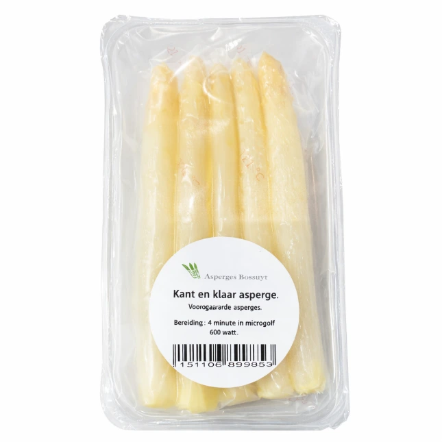 vacuum gegaarde Asperges