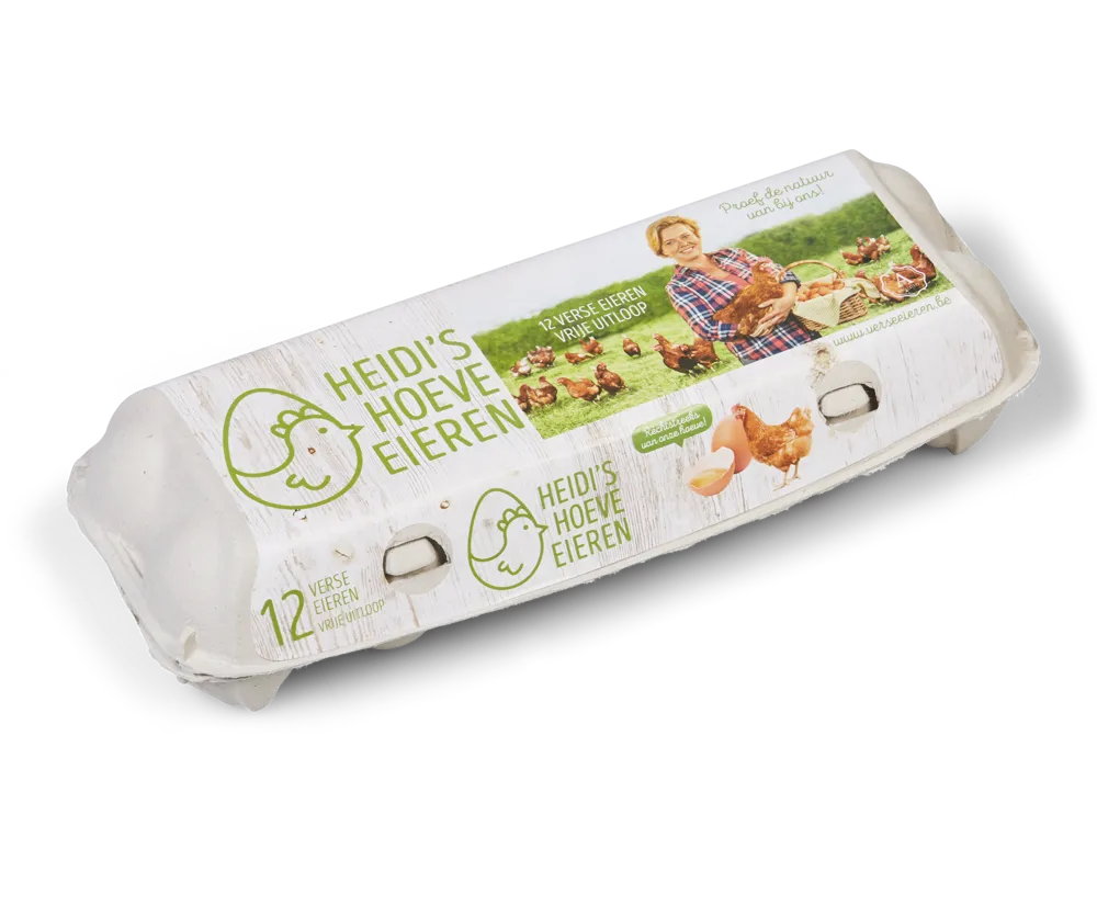Heidi's hoeve eieren - 12 stuks vrije uitloop